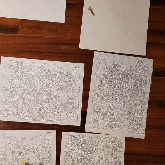 LOT Kids Art Color Paint By Num Colored Pencils Paint Winky Dinks Foil Art - Picture 9 of 16